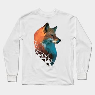 Polygonal red fox Long Sleeve T-Shirt